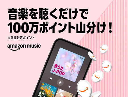 Amazonポイント100万ポイント山分けが当たる！Amazonのプレゼントキャンペーン