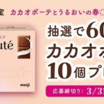 明治 カカオボーテとうるおいの春キャンペーン