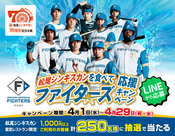 松尾ジンギスカン直営レストラン 北海道日本ハムファイターズ応援キャンペーン