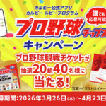 広島東洋カープ観戦ペアチケットが当たる！カルビーのプロ野球チップスキャンペーン