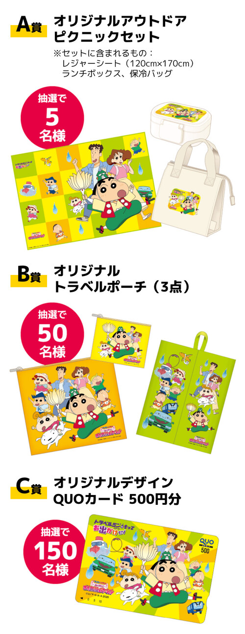 エーザイ トラベルミン×クレヨンしんちゃんの懸賞「トラベルミン