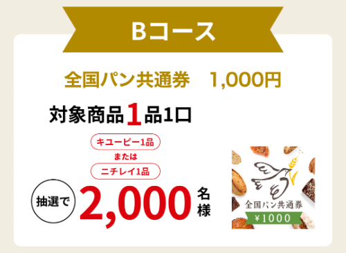 全国パン共通券1,000円
