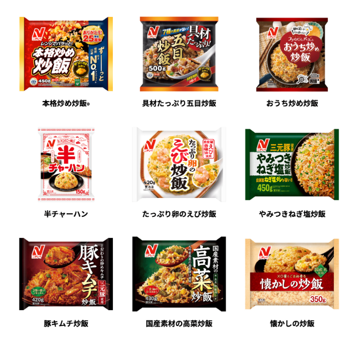 ニチレイ 対象の冷凍食品