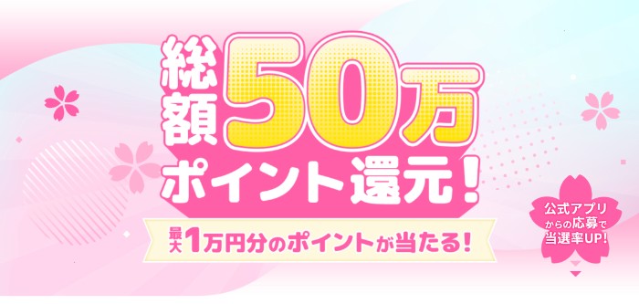 セブンネットショッピング 総額50万ポイント還元！抽選で最大1万円分のポイントが当たるキャンペーン