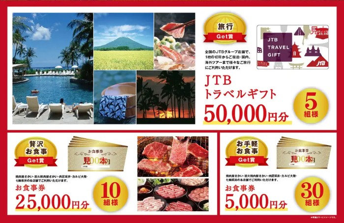 JTBトラベルギフト5万円分、お食事券最大25,000円分 JTBトラベルギフト5万円分、お食事券最大25,000円分