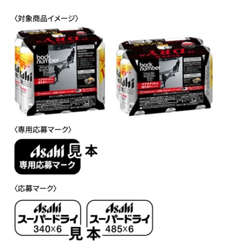 アサヒスーパードライ 生ジョッキ缶（缶485ml・缶340ml）キャンペーン6缶パック