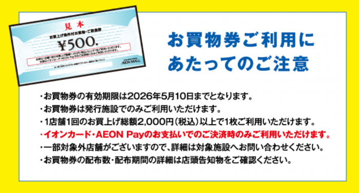 イオンお買い物券詳細