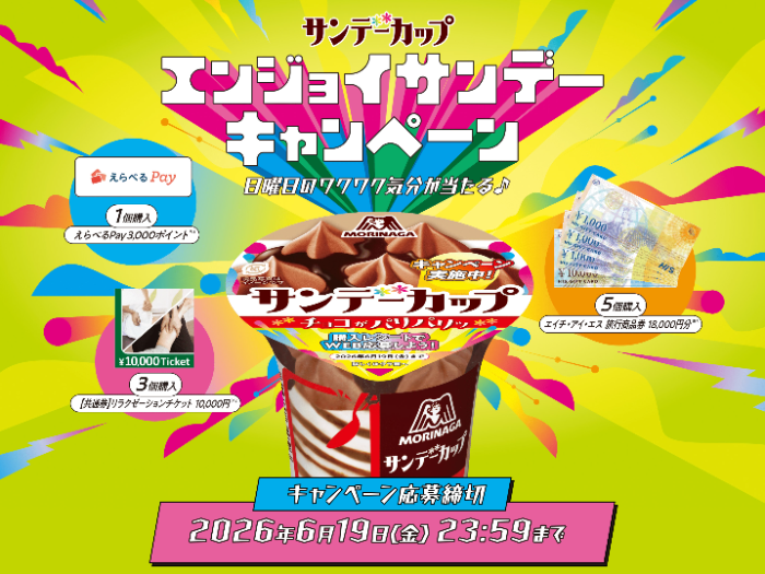 森永製菓 サンデーカップ エンジョイサンデーキャンペーン
