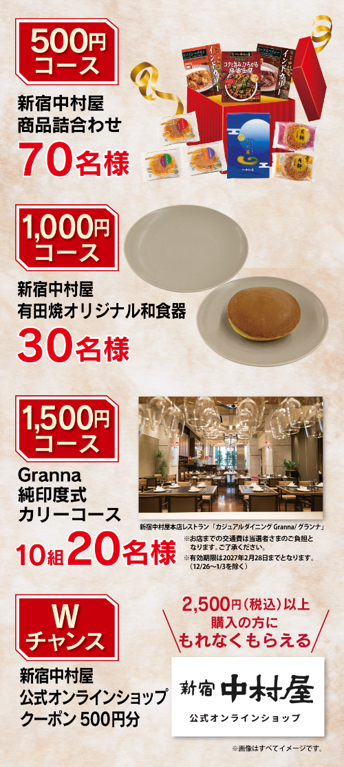 Grannaお食事券、有田焼和食器、商品詰め合わせ