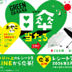 サントリー GREEN DA・KA・RAの日傘当たる！キャンペーン