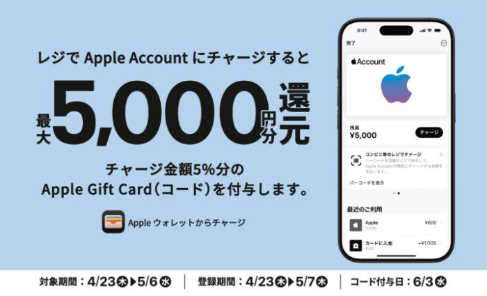 ファミリーマート×Apple Accountチャージ Apple Store Creditキャンペーン