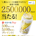 アサヒビール 未来のノンアルレモンサワー新発売キャンペーン​