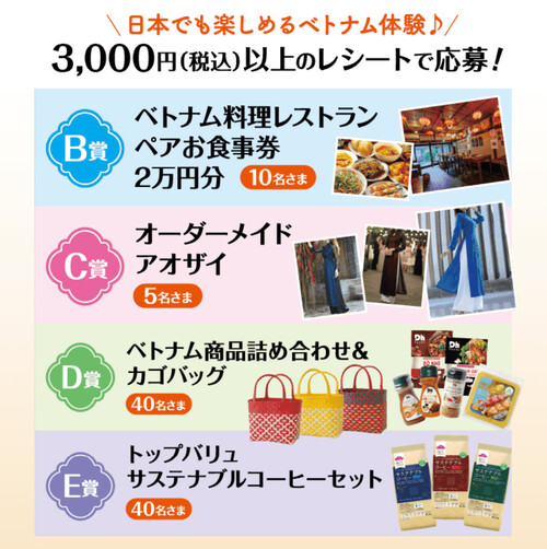 ベトナム料理お食事券など