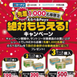 コーナン・HIヒロセ×サントリー 先着1,000名様限定 えらべるPayが絶対もらえる！キャンペーン