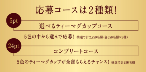午後の紅茶 オリジナルティーマグカップ コース