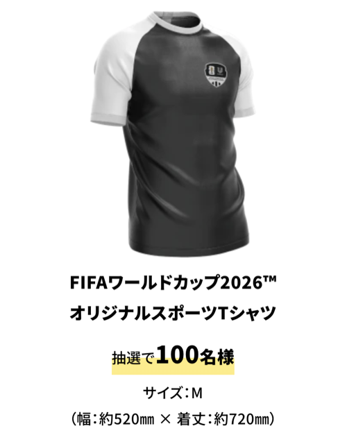 えらべるPay最大5万円、FIFAワールドカップ2026グッズ