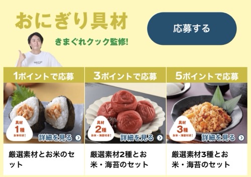 おにぎり具材コース