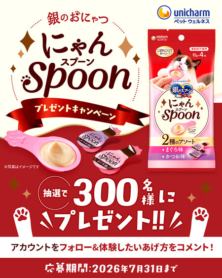 猫用おやつ にゃんスプーンが当たるInstagramキャンペーン