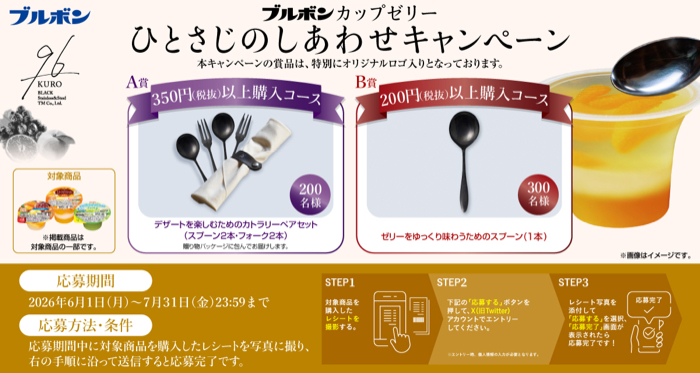 ブルボン カップゼリー ひとさじのしあわせキャンペーン