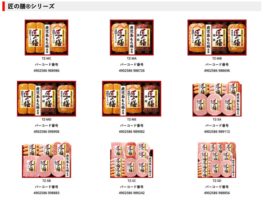 プリマハム ギフト全商品1
