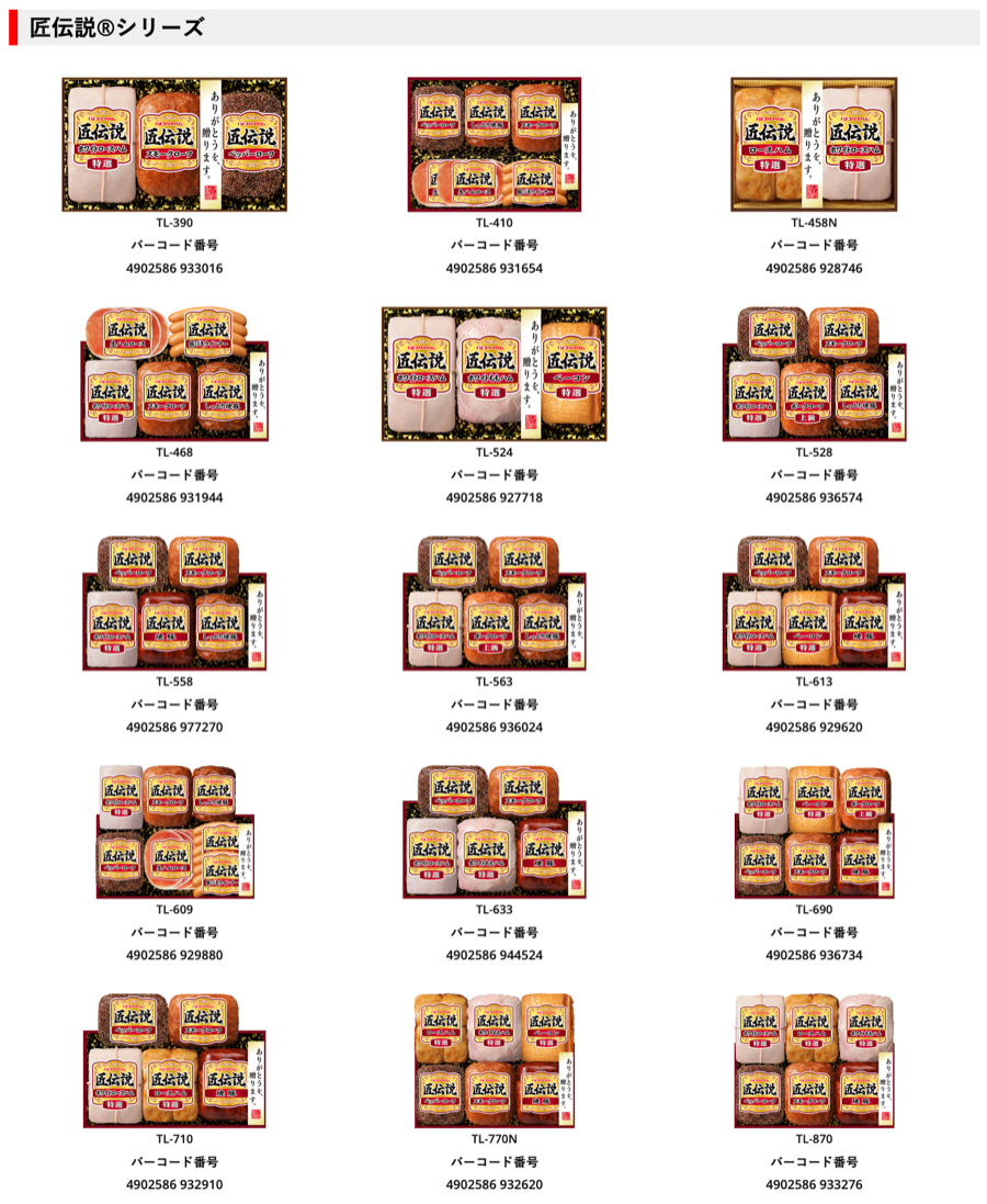 プリマハム ギフト全商品3