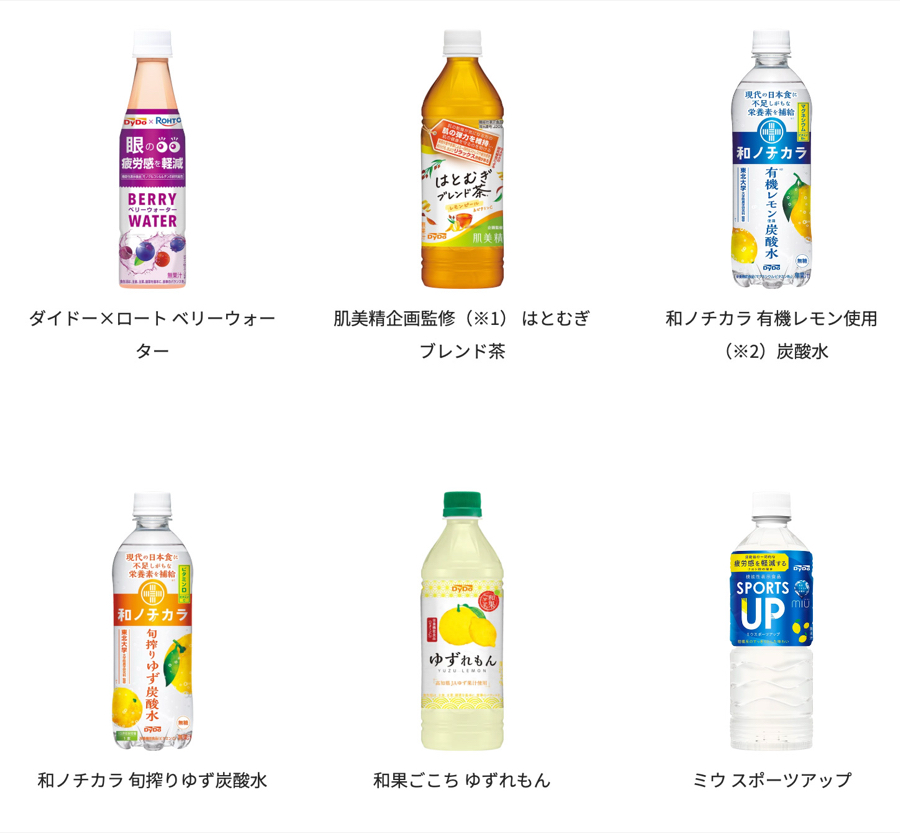 ダイドードリンコ対象商品