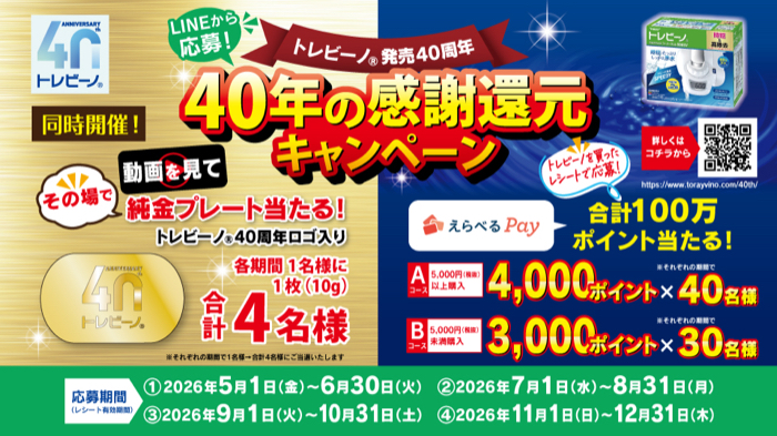 トレビーノ トレビーノ 発売40周年 40年の感謝還元キャンペーン