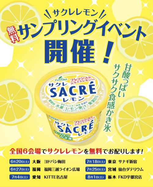 サクレ レモンが当たるキャンペーン