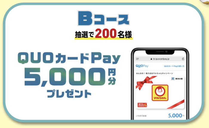 QUOカードPay5,000円分