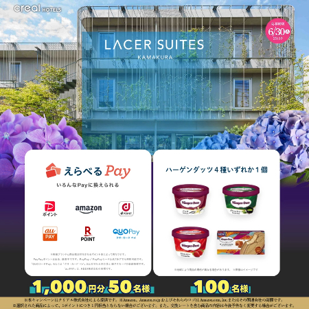 えらべるPay1,000円分、ハーゲンダッツ 無料引換券が当たるXキャンペーン
