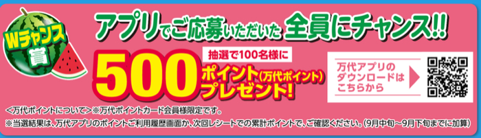 万代ポイント最大2万円分、カタログギフトなど３