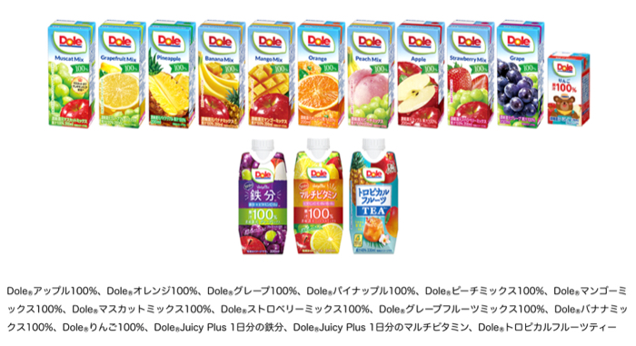 Dole パックジュース