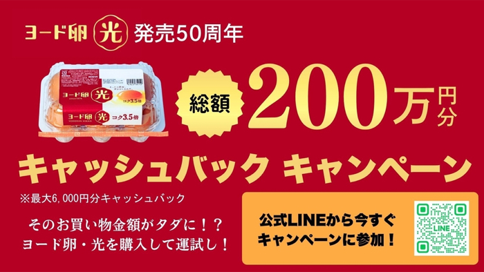 ヨード卵・光 ヨード卵・光 発売50周年 キャッシュバックキャンペーン