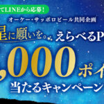 オーケー×サッポロビール 星に願いを。えらべるPay5,000ポイント当たるキャンペーン