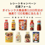 ダイレックス×日本食研 レシート応募キャンペーン