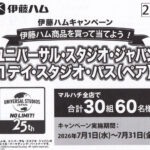 マルハチ×伊藤ハム ユニバーサル・スタジオ・ジャパン 1デイ・スタジオ・パス(ペア)プレゼント 伊藤ハムキャンペーン