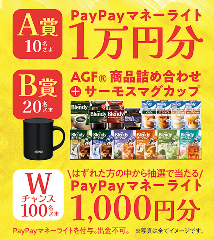 PayPayマネーライト最大1万円分、商品詰め合わせ+マグカップ