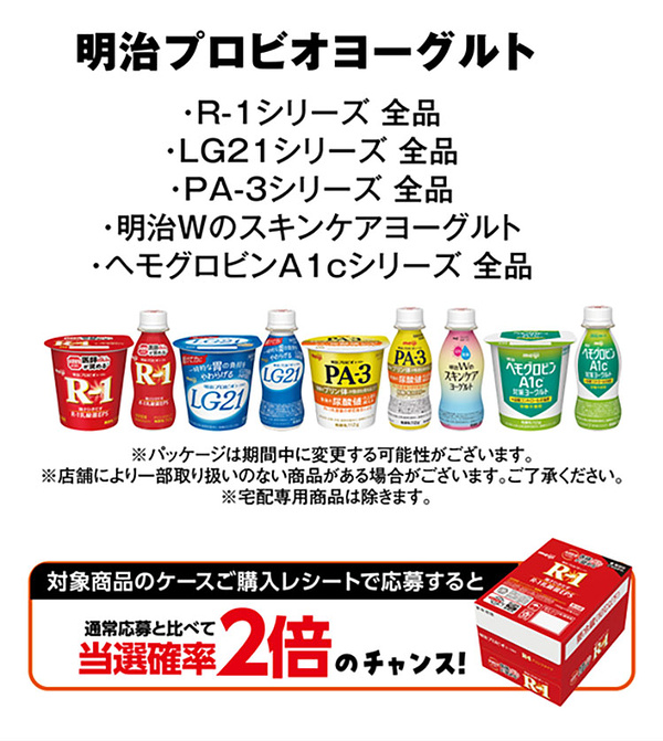 明治プロビオヨーグルト 対象商品