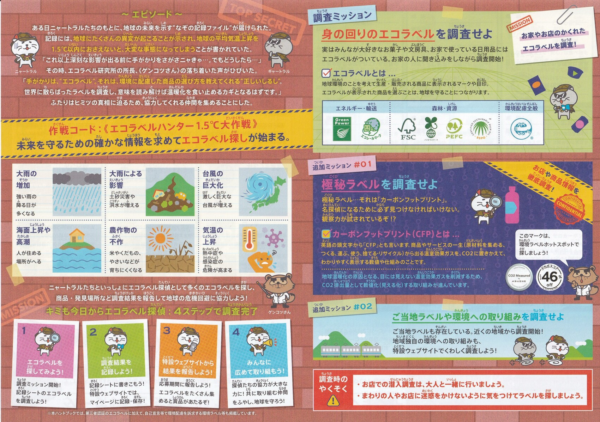 エコラベルハンター店頭懸賞チラシ2
