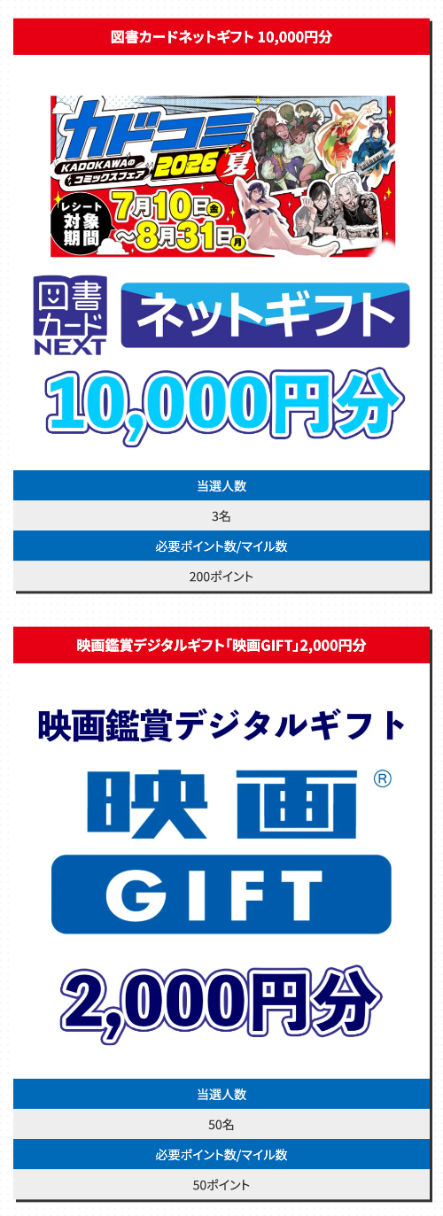 図書カードネットギフト 10,000円分など
