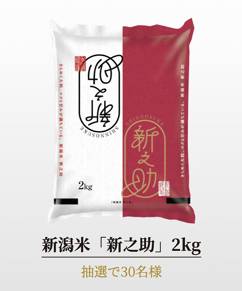 新潟米「新之助」2kg