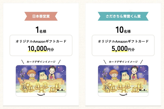 Amazonギフトカード1万円等