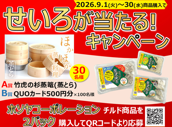 せいろ、QUOカード500円分