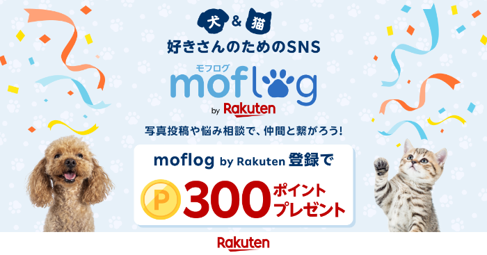 楽天 moflog(モフログ) 新規登録で楽天ポイントプレゼント