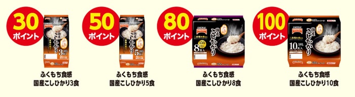 テーブルマークのパックごはん 対象商品