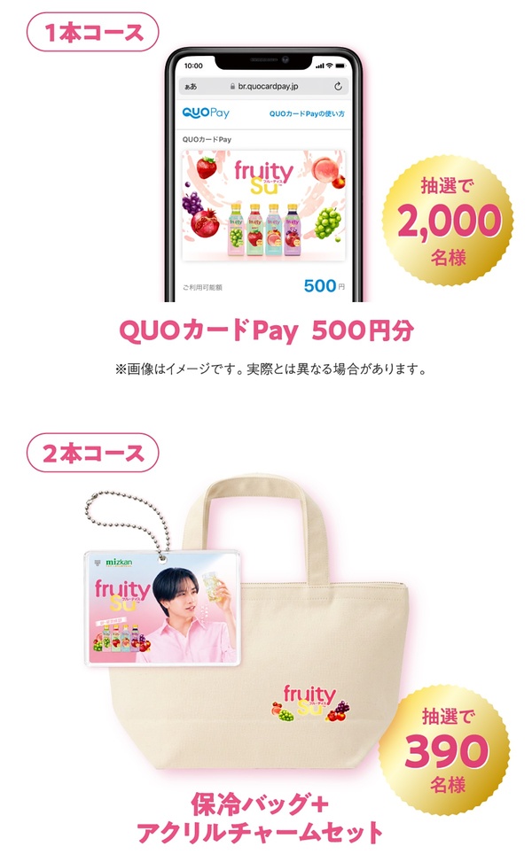 中島健人 保冷バッグ＋アクリルチャーム、QUOカードPay500円分
