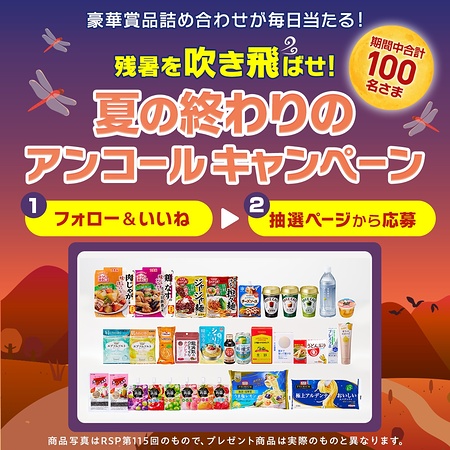 食品・飲料・日用品 詰め合わせが当たるInstagramキャンペーン