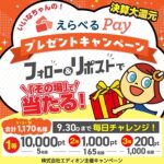 えらべるPayがその場で当たる エディオンのXキャンペーン